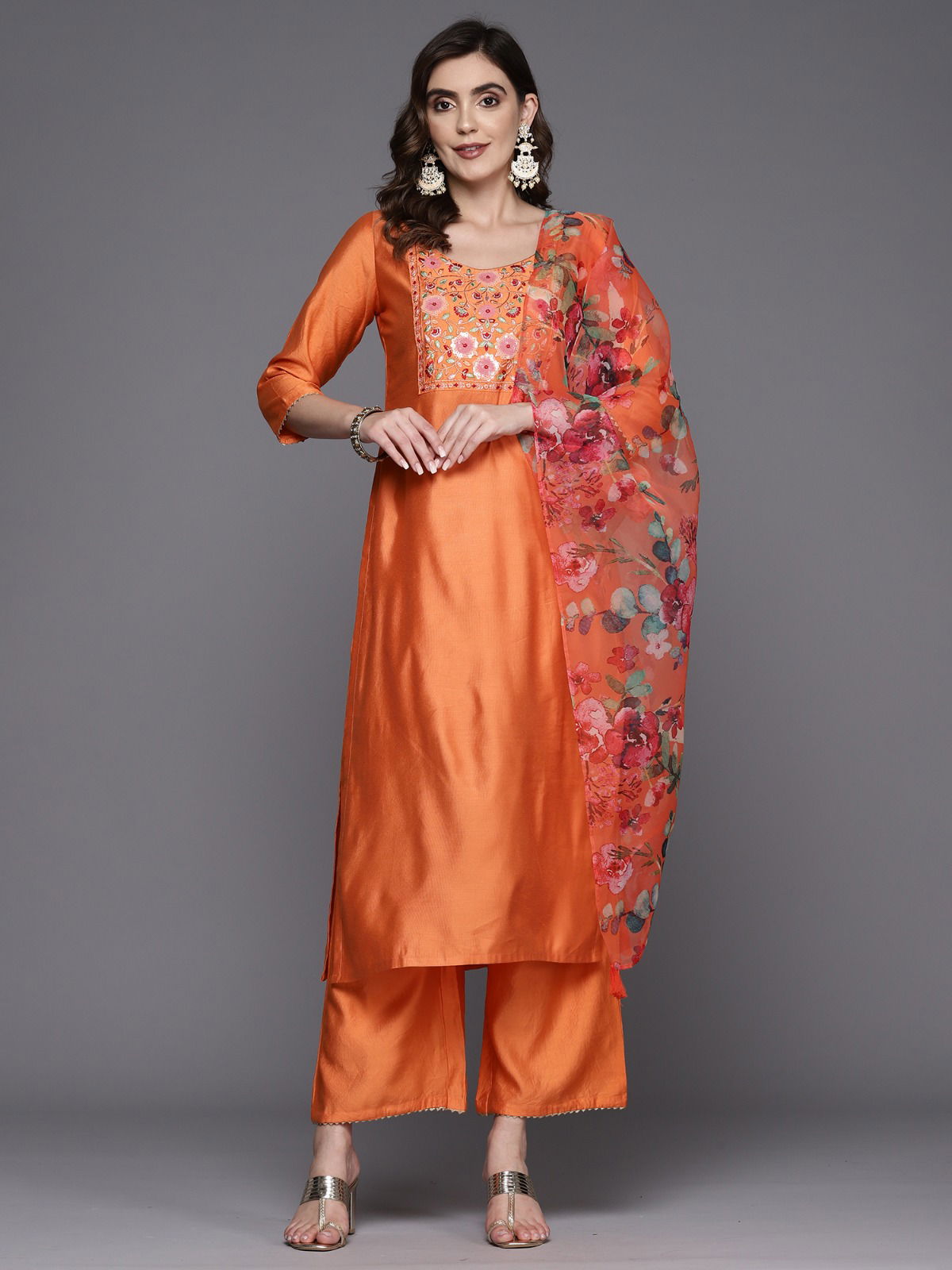 Indo Era 2366 Liva Rayon Designer Kurti Pant With Dupatta
